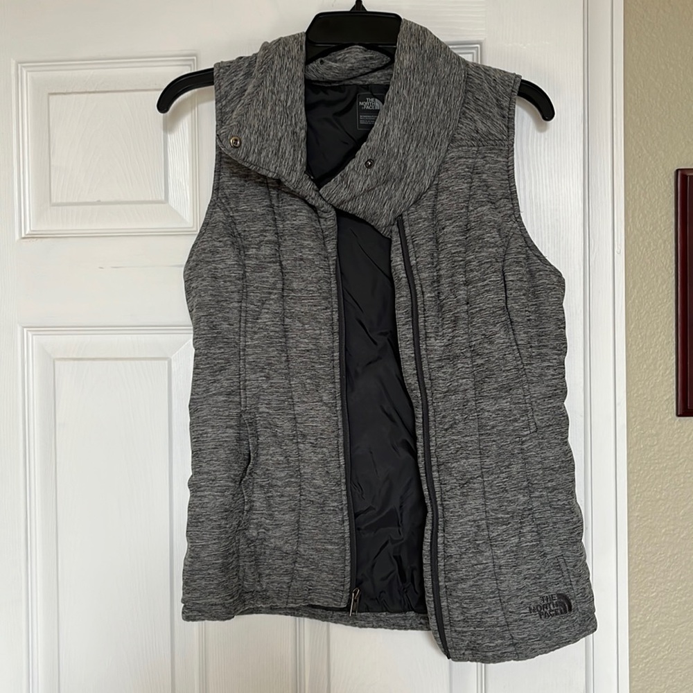 The North Face gray vest size small